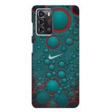 Силиконовый Чехол на ZTE Blade A52 с картинкой Nike (Найк зеленый)