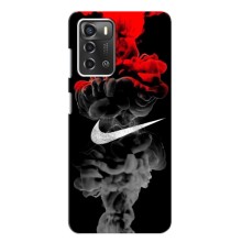 Силиконовый Чехол на ZTE Blade A52 с картинкой Nike (Nike дым)