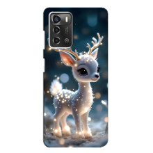 Яскравий чохол для ZTE Blade A52 з Зимові Оленята – Блискуче оленятко