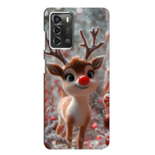 Яскравий чохол для ZTE Blade A52 з Зимові Оленята