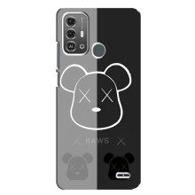 Чехлы для ZTE Blade A53 Pro - Bearbrick Louis Vuitton (PREMIUMPrint) (БеарБрик глаза)