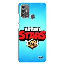 Чехлы Brawl Stars для ZTE Blade A53 Pro (AlphaPrint) – Лого Бравл Старс