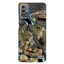 Чехлы с картинкой ЗСУ для ZTE Blade A53 Pro (AlphaPrint) – Воин ВСУ