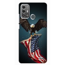 Чохол Прапор USA для ZTE Blade A53 Pro (Орел і прапор)