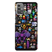 Чехол майнкрафт для ZTE Blade A53 Pro – Все персонажи