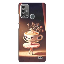 Чохол з мемом Тралалело тралала на ZTE Blade A53 Pro (Балерина капучина)
