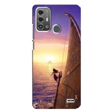 Чехол с мультфильмом Моана ZTE Blade A53 Pro (Моана в море)