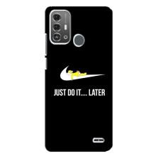 Чехол с логотипом Найк на ZTE Blade A53 Pro (Nike just do it)