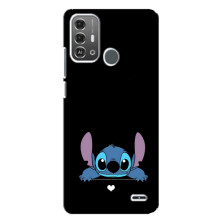 Чохол з принтом Стіч на ZTE Blade A53 Pro – Стіч на чорному