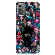 Чохол Гра в кальмара для ZTE Blade A53 Pro – Колаж гра кальмара