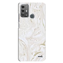 Мраморный чехол на ZTE Blade A53 Pro (VPrint) (Белый мрамор)
