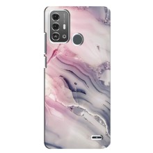 Мраморный чехол на ZTE Blade A53 Pro (VPrint) (Пурпурный Мрамор)