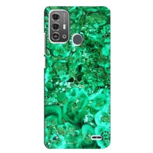 Мраморный чехол на ZTE Blade A53 Pro (VPrint) (Салатный Мрамор)