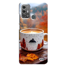 Чохол з унікальним дизайном 'Осінь з кавою' для ZTE Blade A53 Pro – Кава на природі