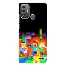 Чехлы для ZTE Blade A53 Pro (Персонажи Майн Крафт) (Герой Майнкрафт)
