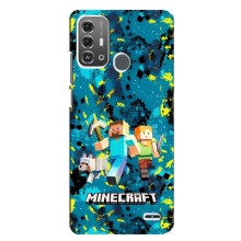 Чехлы для ZTE Blade A53 Pro (Персонажи Майн Крафт) (Майнкрафт)