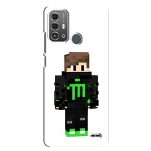 Чехлы для ZTE Blade A53 Pro (Персонажи Майн Крафт) (Зеленый мальчик)