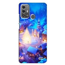 Рождественские Чехлы для ZTE Blade A53 Pro (VPrint) (Рождественский город)