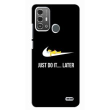 Силиконовый Чехол на ZTE Blade A53 Pro с картинкой Nike (Later)