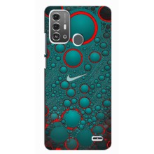 Силиконовый Чехол на ZTE Blade A53 Pro с картинкой Nike (Найк зеленый)