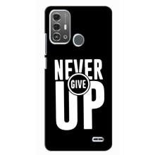 Силиконовый Чехол на ZTE Blade A53 Pro с картинкой Nike – Never Give UP