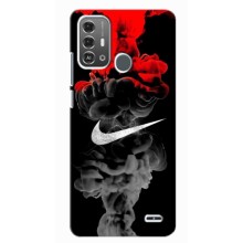 Силиконовый Чехол на ZTE Blade A53 Pro с картинкой Nike (Nike дым)