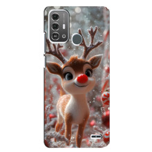Яскравий чохол для ZTE Blade A53 Pro з Зимові Оленята