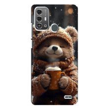 Друкований чохол 'Звірята з кавою' для ZTE Blade A53 Pro – Мішка з кавою