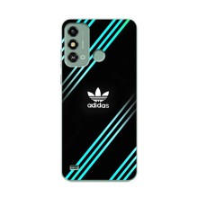 Чохли Адидас для ZTE Blade A53 (AlphaPrint) (Адідас з полосами)