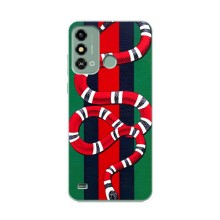 Чохли  GUCCI для ЗТЕ Блейд А53 (AlphaPrint) (Gucci змія)