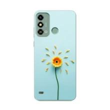 Чохли з квітами для ZTE Blade A53 (VPrint) (Жовта квітка)