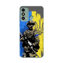 Чехлы с картинкой ЗСУ для ZTE Blade A53 (AlphaPrint) (АРТ солдат)