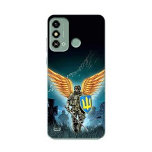 Чехлы с картинкой ЗСУ для ZTE Blade A53 (AlphaPrint) (Солдат ЗСУ)
