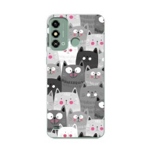 Чохли з Котиками для ZTE Blade A53 (VPrint) (Мальовані котики)