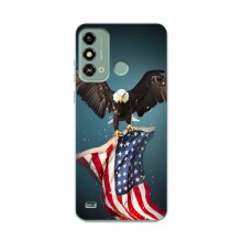 Чохол Прапор USA для ZTE Blade A53 (Орел і прапор)