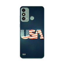 Чехол Флаг USA для ZTE Blade A53 (USA)