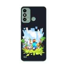 Чохол Майнкрафт на ZTE Blade A53 (AlphaPrint) Minecraft (персонажі Minecraft)