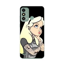 Чохол з друком для ZTE Blade A53 - (Мода) (AlphaPrint) (Дівчина в тату)
