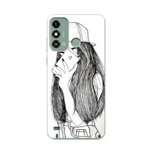 Чохол з друком для ZTE Blade A53 - (Мода) (AlphaPrint) (Фото дівчини)
