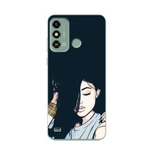Чохол з друком для ZTE Blade A53 - (Мода) (AlphaPrint) (Гарна дівчина)