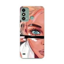 Чохол з друком для ZTE Blade A53 - (Мода) (AlphaPrint) (Макіяж)