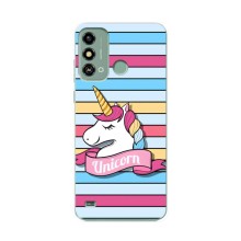 Чохол для ЗТЕ Блейд А53 - (Єдинорожки - Новинки) (AlphaPrint) (Unicorn)