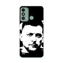 Чехол для ZTE Blade A53 (AlphaPrint - с принтом Зеленского) – Зеленский АРТ