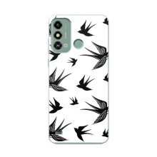 Чохол з пташками на ZTE Blade A53 (VPrint) (Ластівки)