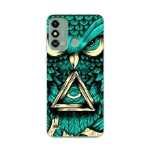 Чохол з пташками на ZTE Blade A53 (VPrint) (Сова з оком)
