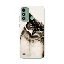 Чохол з пташками на ZTE Blade A53 (VPrint) (Сова)