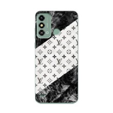 Чехол Стиль Louis Vuitton на ZTE Blade A53 (LV на белом)