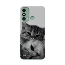 Чохол з малюнком кіт на ZTE Blade A53 (Пара котів)