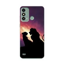 Чехол Король лев на ЗТЕ Блейд А53 – Симба и Налу