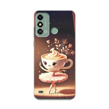 Чехол с мемом Тралалело тралала на ZTE Blade A53 (Балерина капучина)